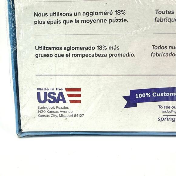 SPRINGBOK NOS Sealed 1000 Piece Jigsaw Puzzle “Delivering Gifts” Snowman 2021 - Picture 2 of 6